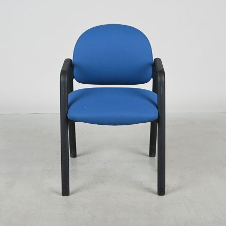 Steelcase Turnstone Surprise! Conversation/Side Chair, Blue Fabric, With Arms