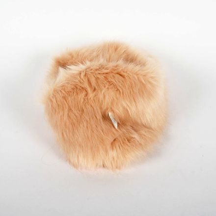 Faux Fur Infinity Scarf Beige One Size