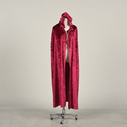 Spirit Halloween Hooded Costume Cape One Size Red Polyester