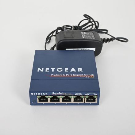 Netgear ProSafe GS105 v4 5-Port Gigabit Network Switch, Power Adapter Included