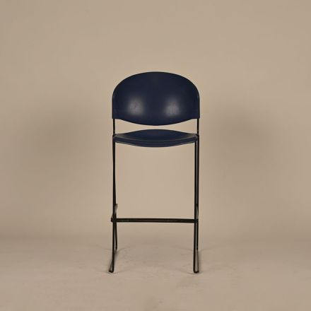 Trendway Stool, Navy Blue, Plastic