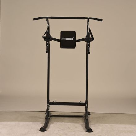 VIVOHOME Pull-Up & Dip Station, Black Metal, 40" x 40" x 61"