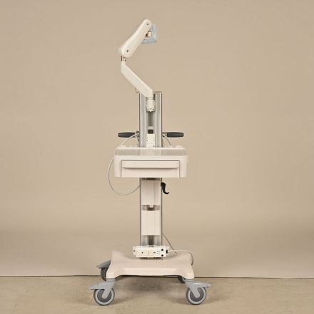 GCX RC Series Medical Computer Cart, White, Single Monitor Mount