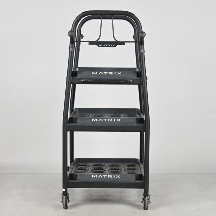 Matrix Connexus GFT3S 3-Shelf Mobile Medicine Ball Rack, 49" x 30" x 68.5"
