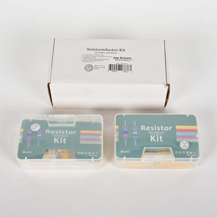 Joe Knows Electronics Semiconductor Kit 320 Piece with 2 ELEGOO Resistor Kits