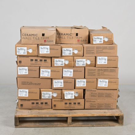 Pallet Lot of Dal-Tile Ceramic Wall Tile Trim
