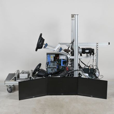 Custom Motion Racing Simulator Rig, Triple Monitors, Dell Precision T3500