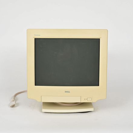 Vintage 1998 Dell D1025HTX UltraScan 1000HS 16" Trinitron VGA CRT Monitor For Parts/Repair
