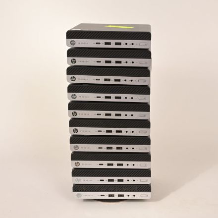 Lot of 10 HP ProDesk 600 G3 Mini i3 Desktops