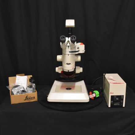 Leica MZ16F Stereozoom Microscope with EL 6000 Fluorescence Illuminator & DFC340FX Camera Attachment