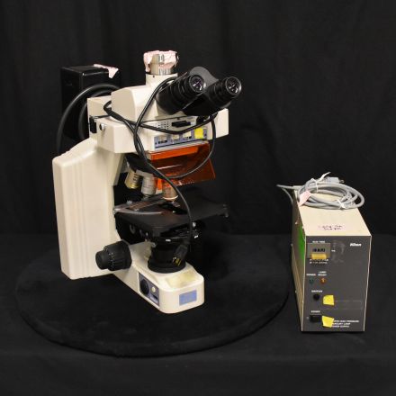 Nikon Eclipse E600 Fluorescence Microscope with  Hb-10103AF Supply Unit Attachment