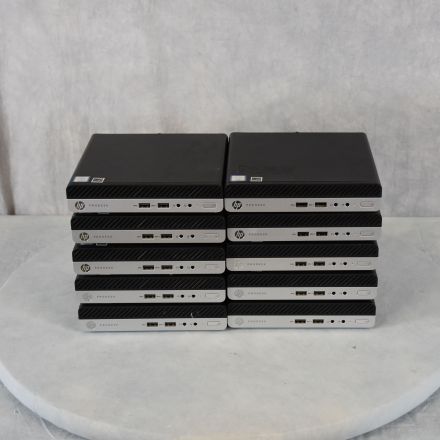 Ten (10) HP ProDesk 400 G4 Mini i5 Desktops