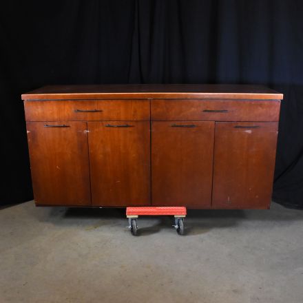 Wooden Credenza with Damaged Finish