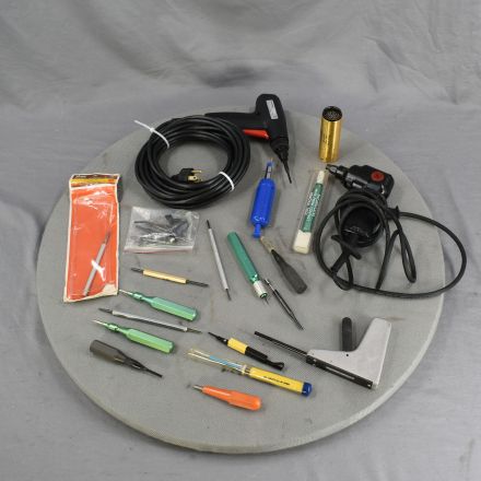 Mixed Lot of Wire Insertion/Extractions with Stripping & Wrapping Hand Tools.
