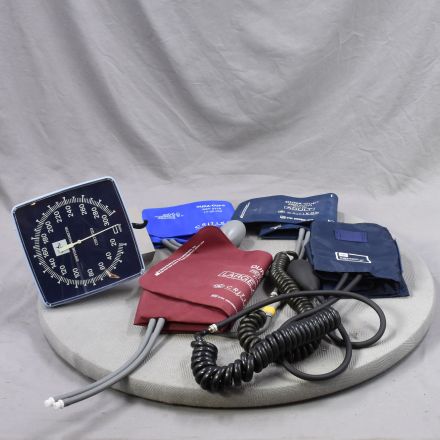 Four (4) Blood Pressure Cuffs with One (1) Medline Sphygmomanometer