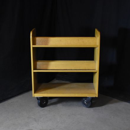 Book Cart with Damaged Wheels