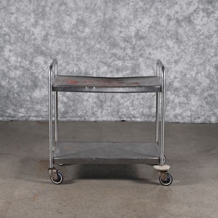 Damaged Top Shelf Metal Cart