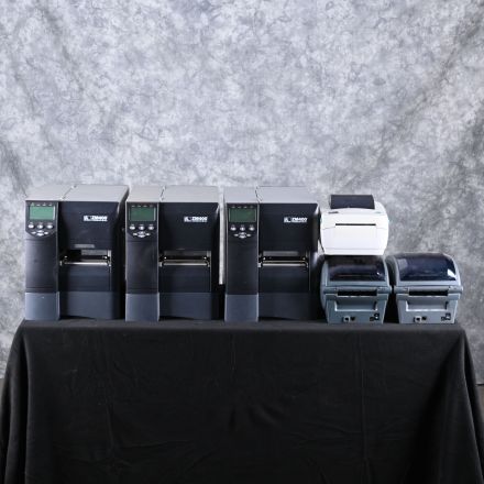 Six (6) Various Zebra Label Printers